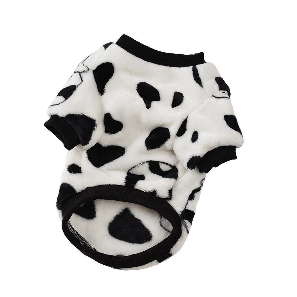 cow sweater/ fleece coat